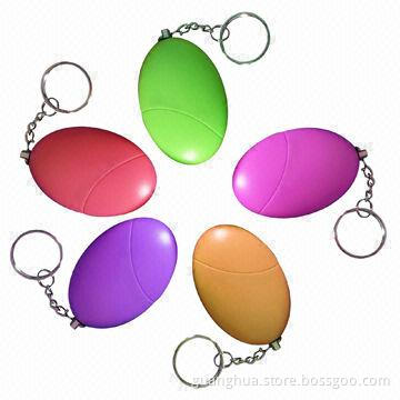 Cheap Personal Alarms with Keychains, Sized 12.5 x 4.5 x 1.3cm